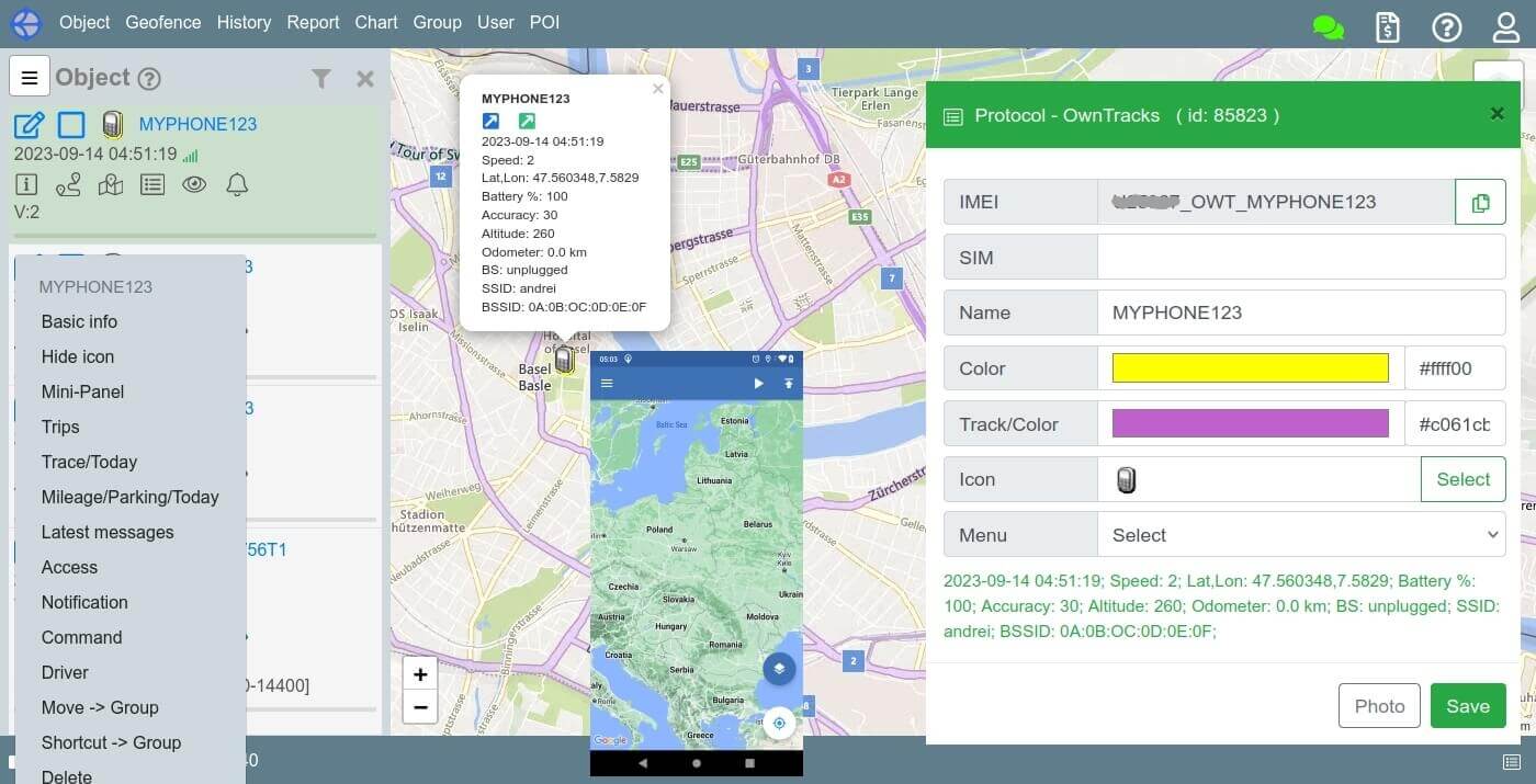 OwnTracks via mqtt channel